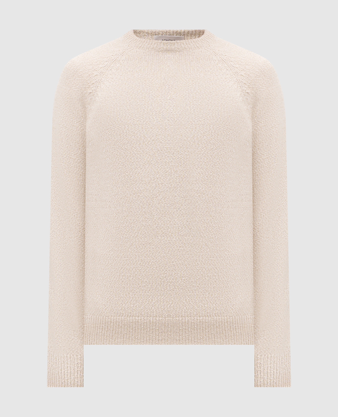 Beige sweater with silk and linen Agnona