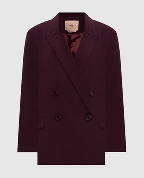 Twinset Burgundy double-breasted jacket 262TF2010