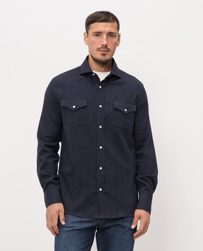 Brunello Cucinelli Blue shirt MY6374008
