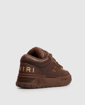AMIRI Brown leather MA-1 sneakers AMSNSN1087