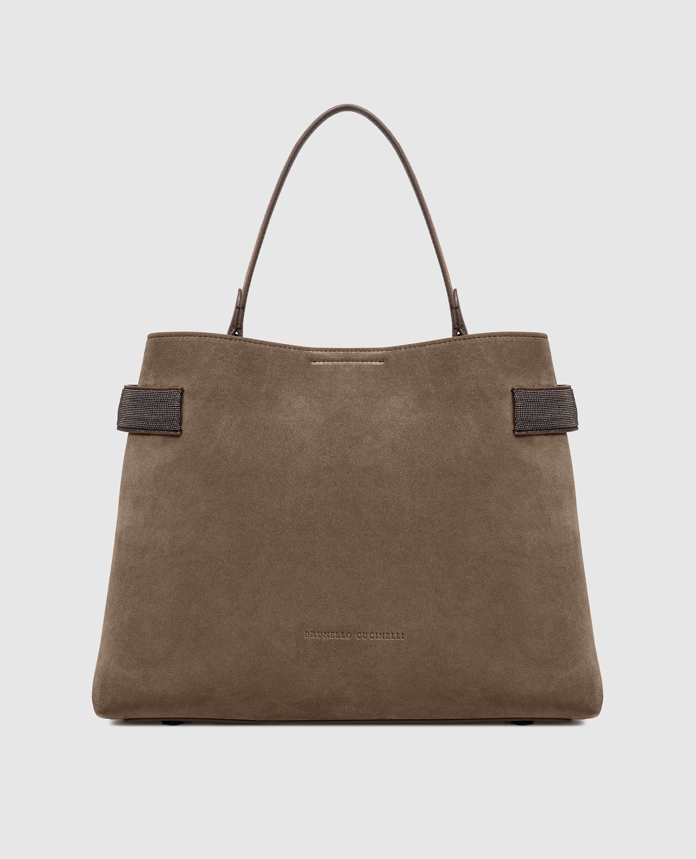 

Brown suede bag Essence Brunello Cucinelli