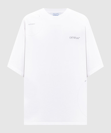 White T-shirt Cut Here