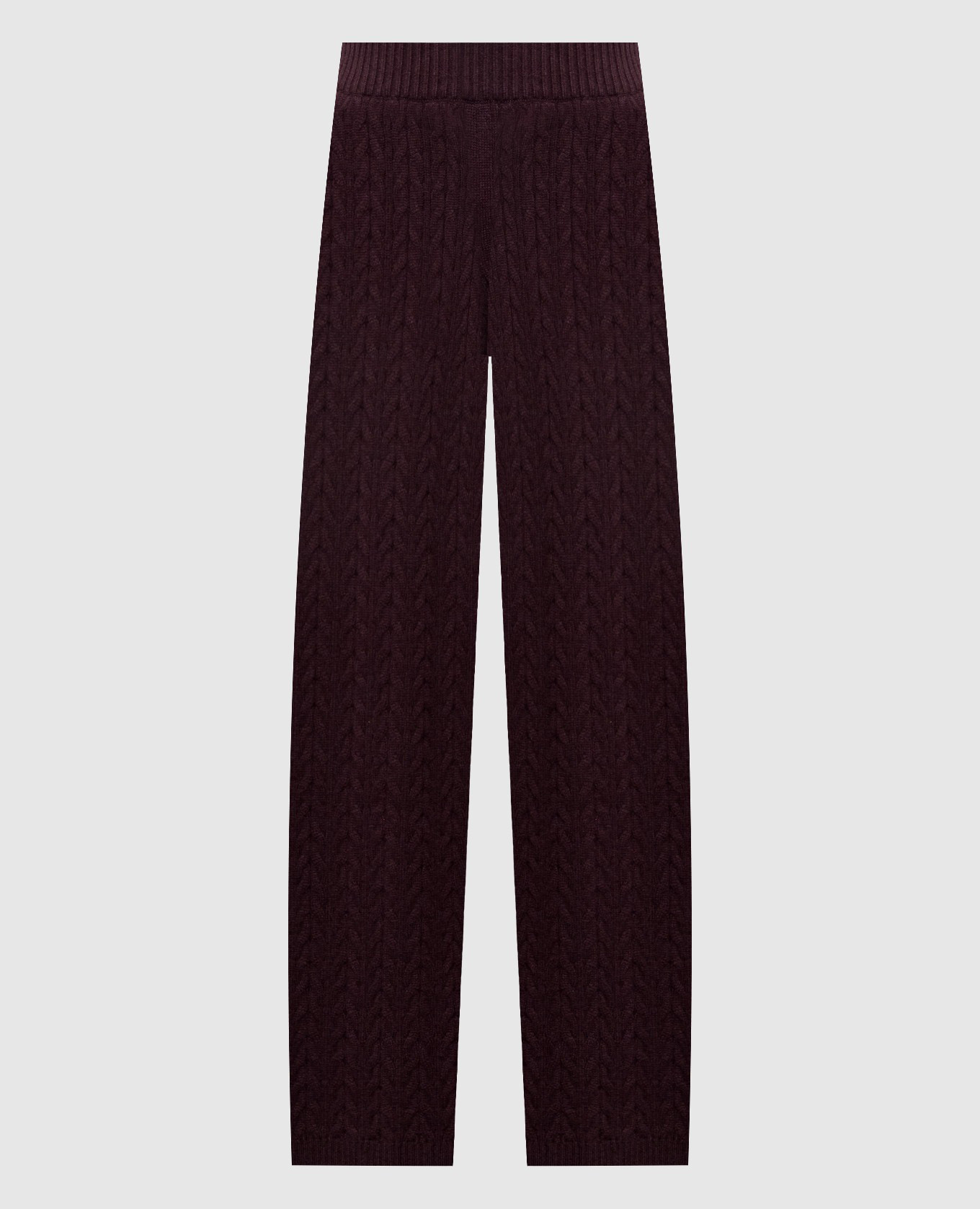 Burgundy cashmere sweatpants