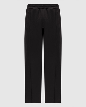 Palm Angels Black sweatpants with logo print PMCJ048S26FAB001
