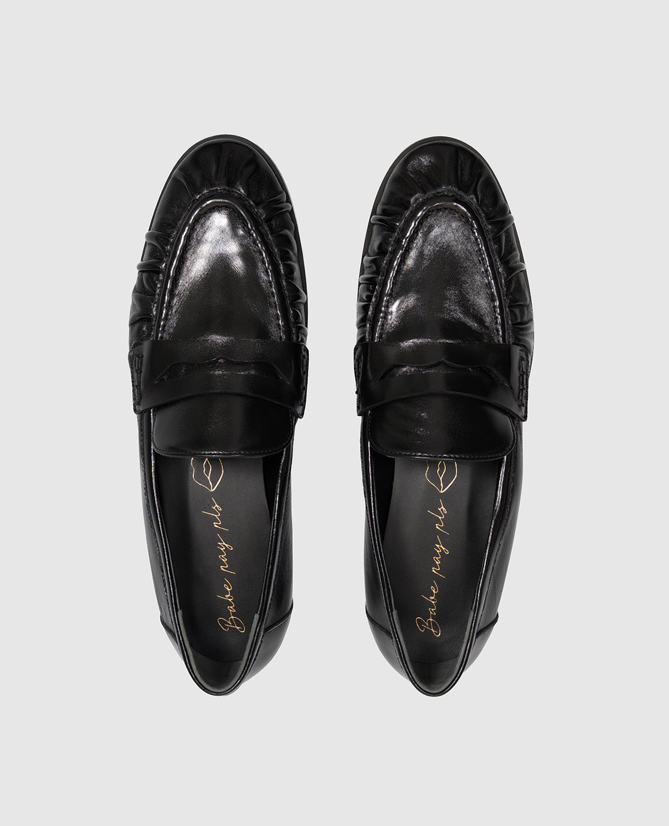 Black leather loafers Babe Pay Pls 4
