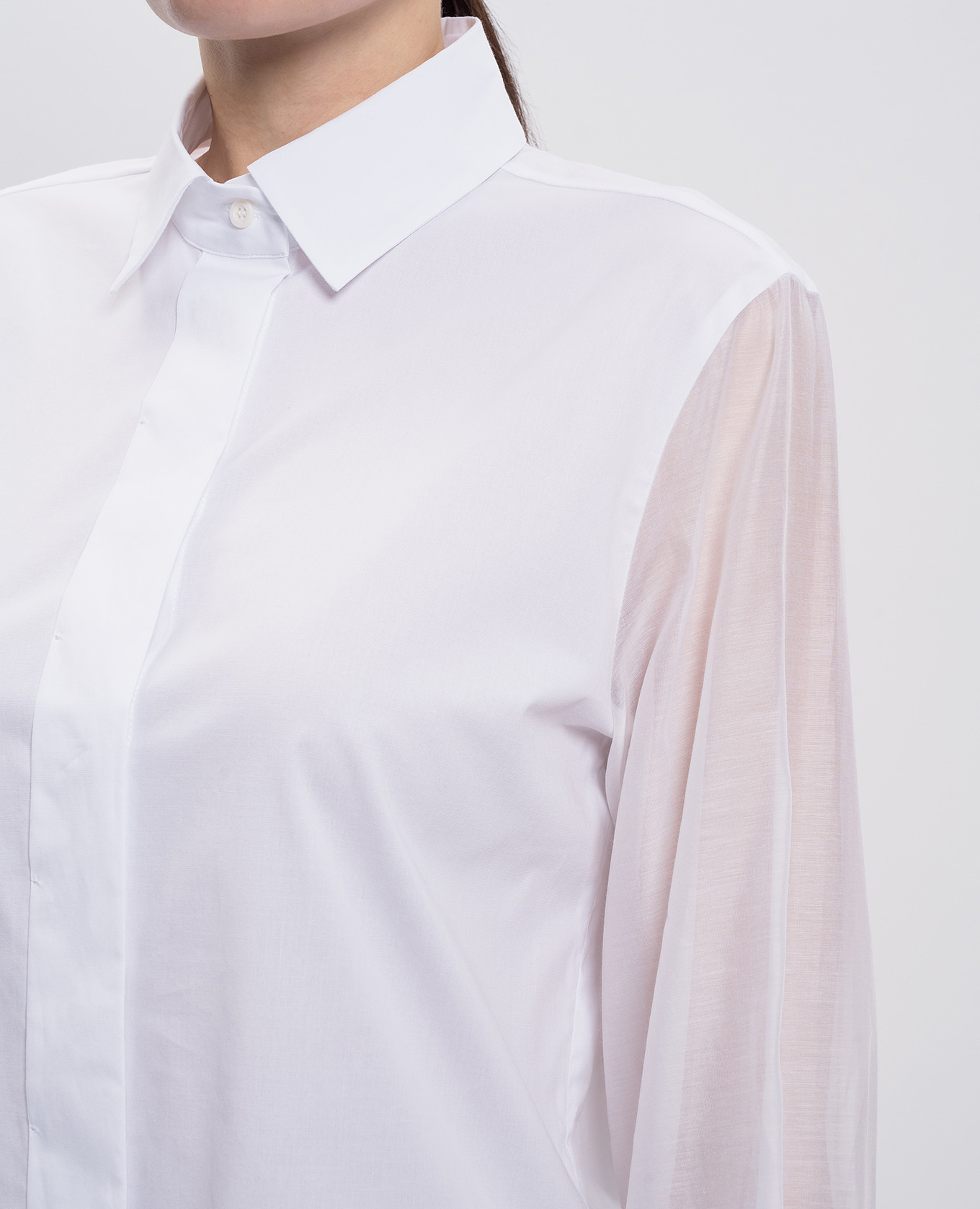 

White shirt with silk Peserico