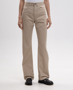 JW Anderson Beige jeans with logo patch DT0124PG1933