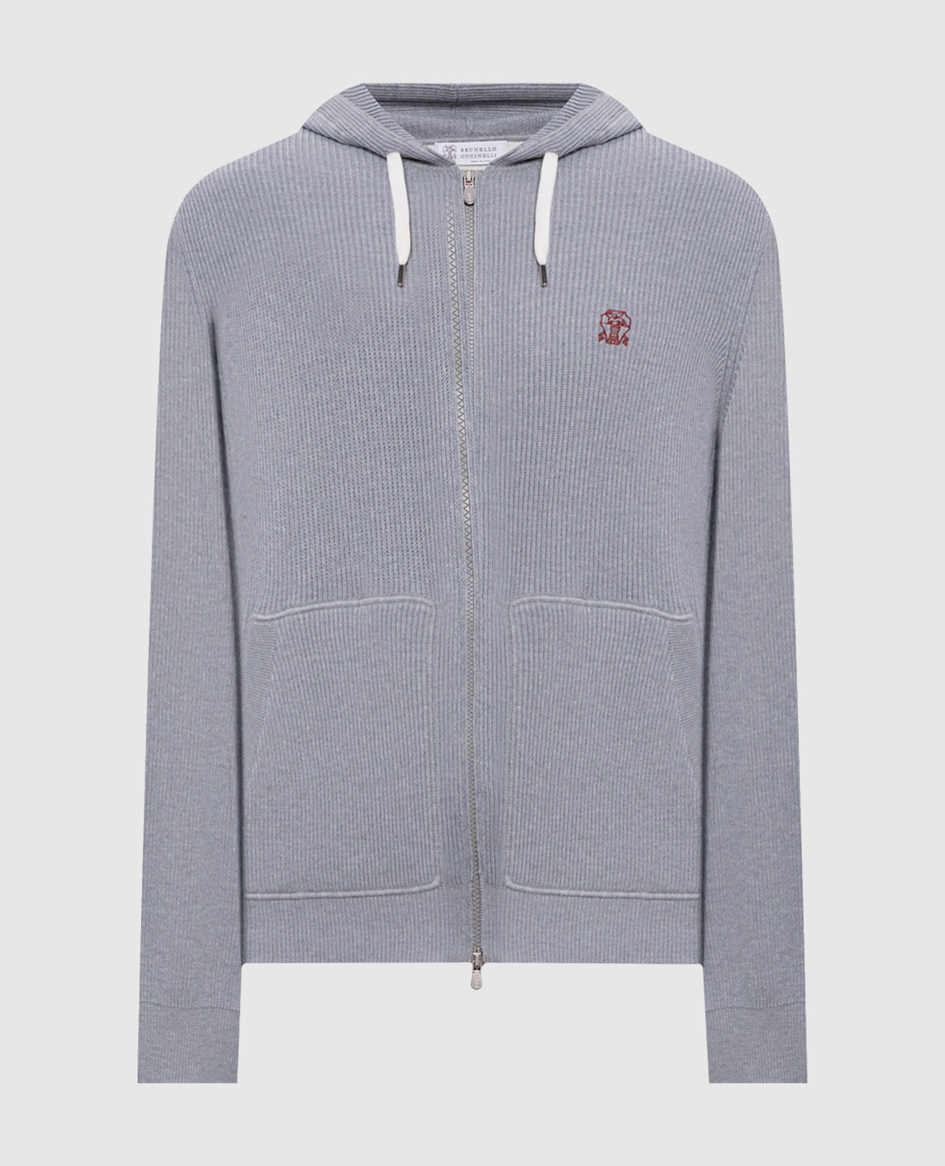 

Grey sports jacket with emblem Brunello Cucinelli