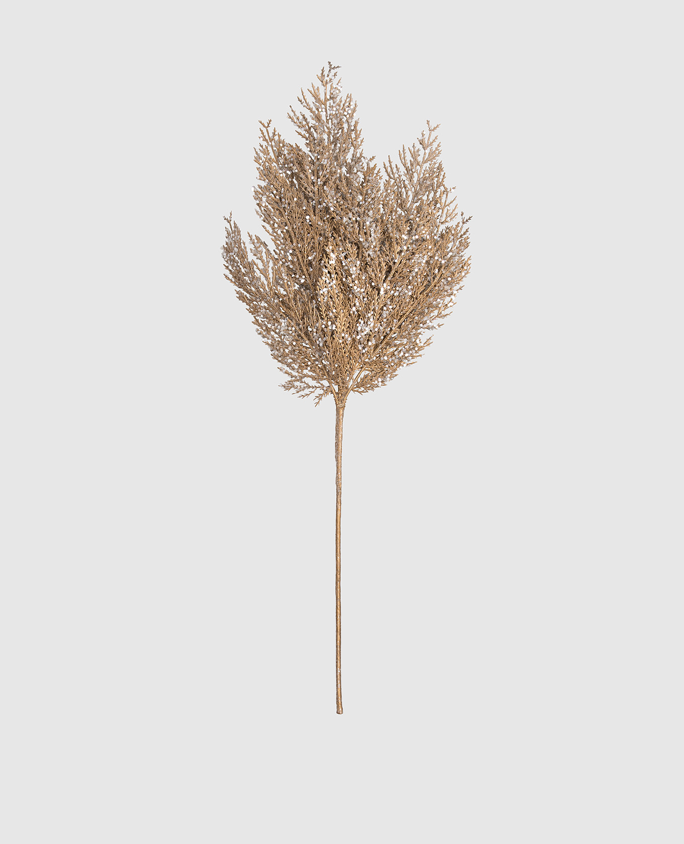 

Decorative cedar branch with glitter EDG, Brown