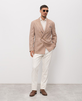 Brunello Cucinelli Ivory polo shirt M29800125