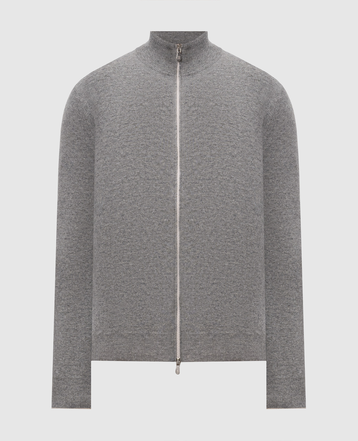 Gray cashmere cardigan