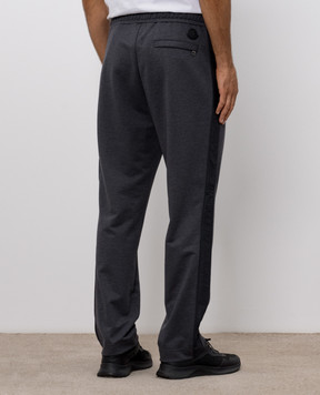 Moncler Grey striped sweatpants L20918H0000689B2V