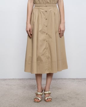 Twinset Beige midi skirt 261TT2235