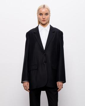 The Row Dustina black wool jacket 5883W2107