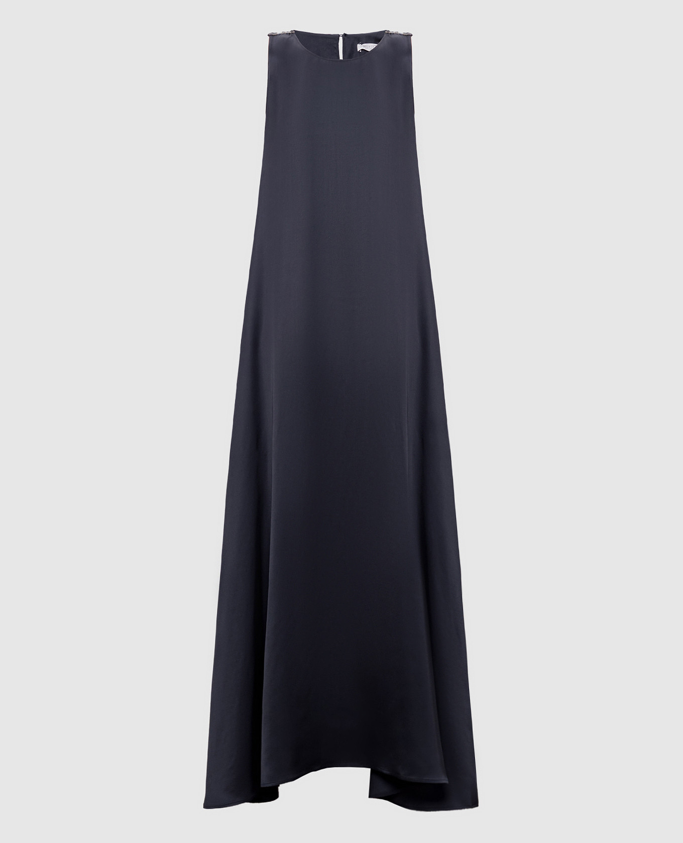 

Blue maxi dress with monil chain Peserico