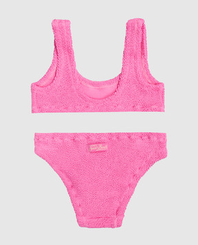 MC2 SAINT BARTH Baker children's pink ruffled swimsuit BAK000200044L