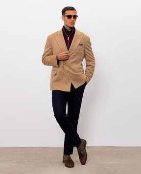Brunello Cucinelli Burgundy cashmere cardigan M2200106