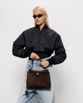 Balenciaga Brown suede Rodeo bag 7897792AB4G