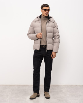 MooRER Beige down jacket BRETT BRETTSKT