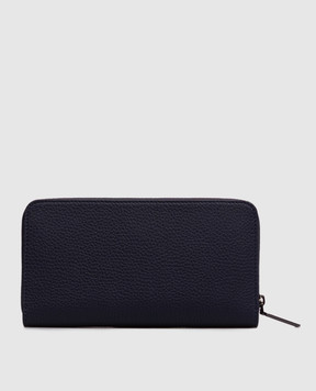 Stefano Ricci Blue leather wallet with textured emblem PP440GURE