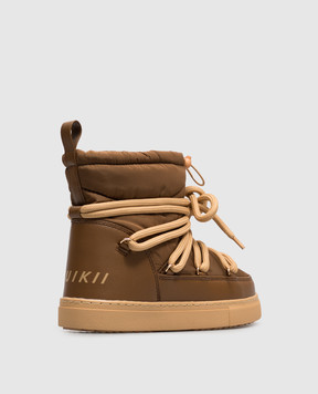 Inuikii Children's brown Mountain moon boots 300100301023338
