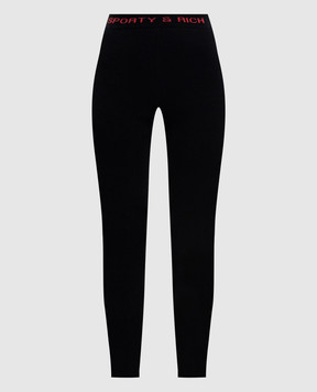 Sporty & Rich Black wool leggings PA09682315BA01