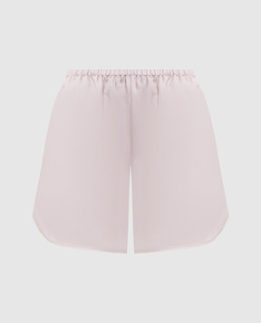 Loulou de Saison Cabo pink silk shorts CABO
