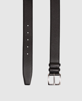 Orciani Dollaro black leather belt U08342DOL