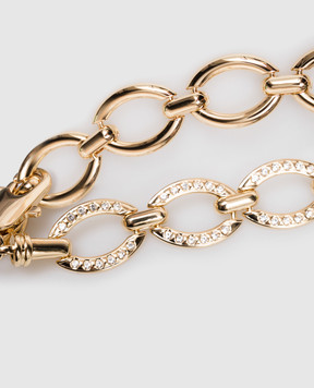 Twinset Gold chain belt with crystals 252TO5360