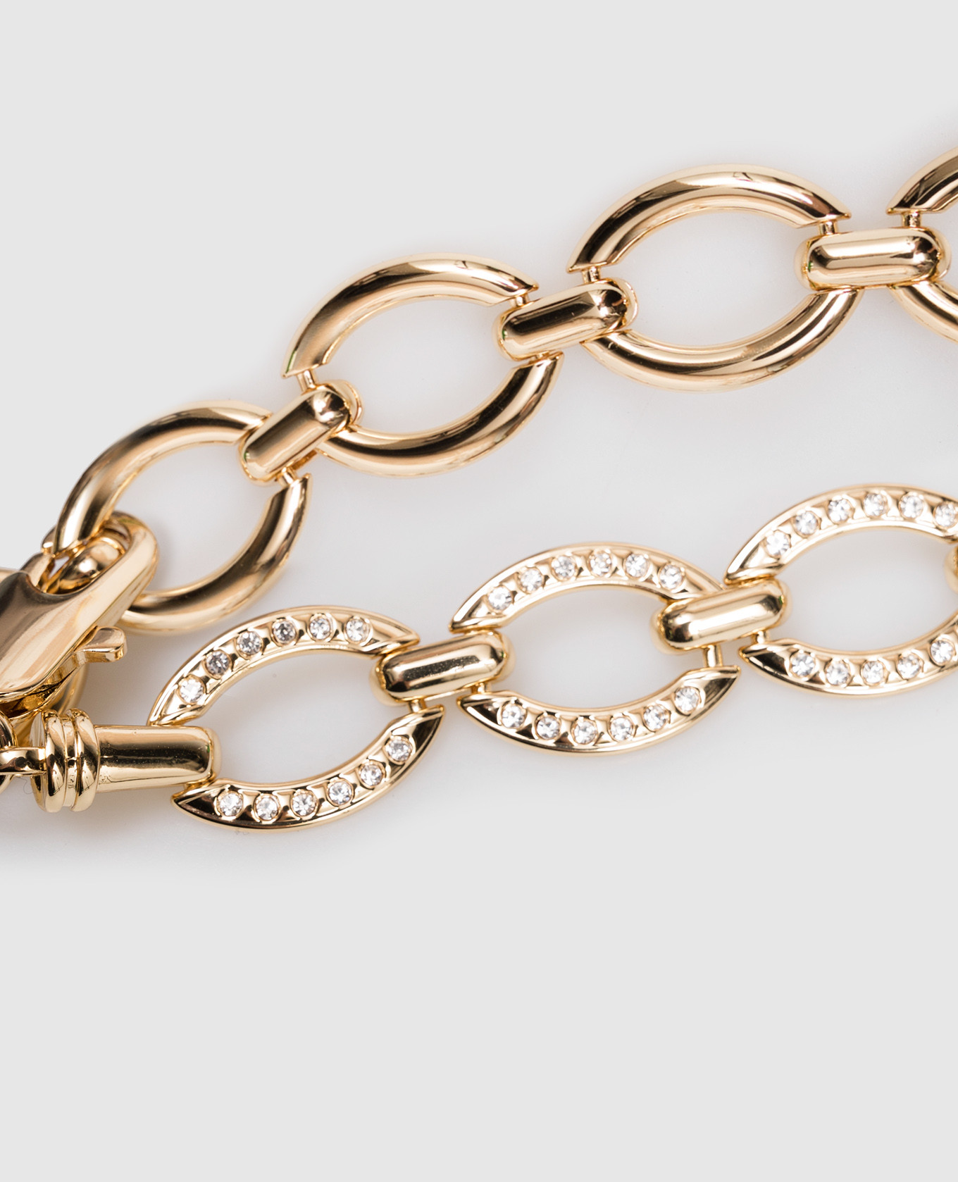 

Gold chain belt with crystals Twinset, Golden