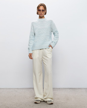 Herno Ivory wool trousers PT000273D33478