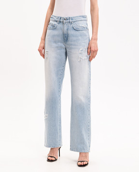 Casablanca Blue jeans with holes WSS26DN01901