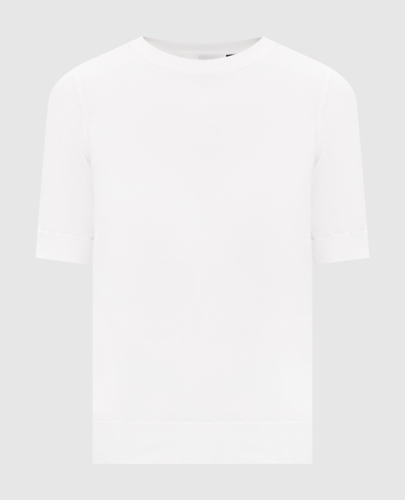 White T-shirt with cuffs