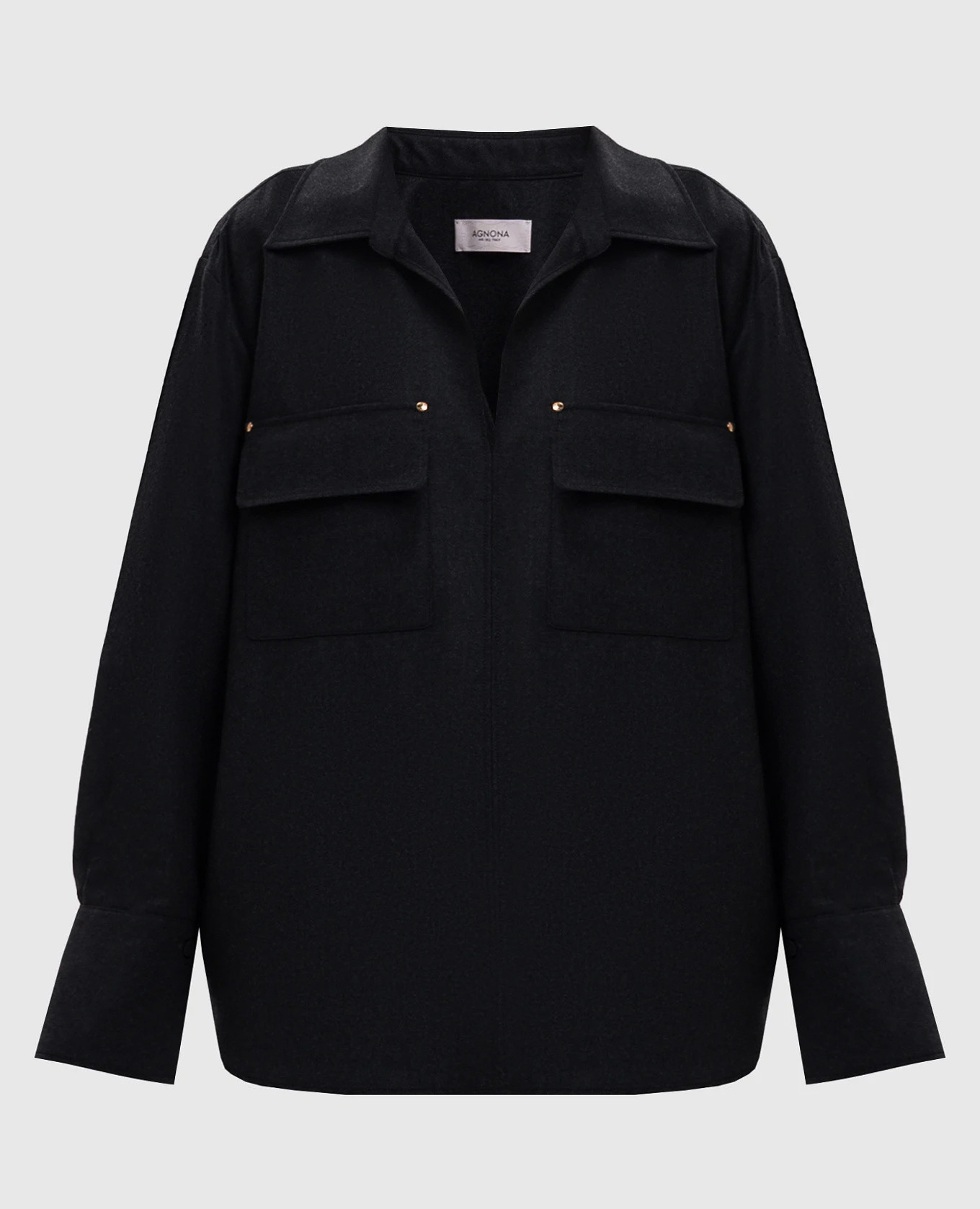 Gray wool shirt