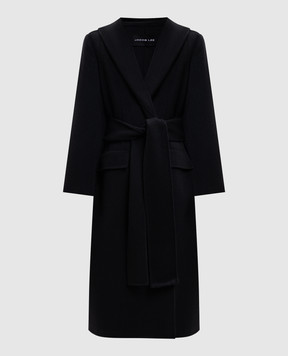 Jacob Lee Black cashmere and wool coat with a smell WWC0110AW26BSM