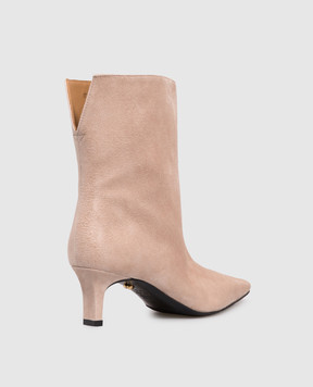 Babe Pay Pls Beige suede ankle boots 401501ZA