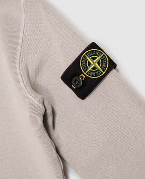 Stone Island Children's gray sweatshirt with logo patch L2S166100009S042568