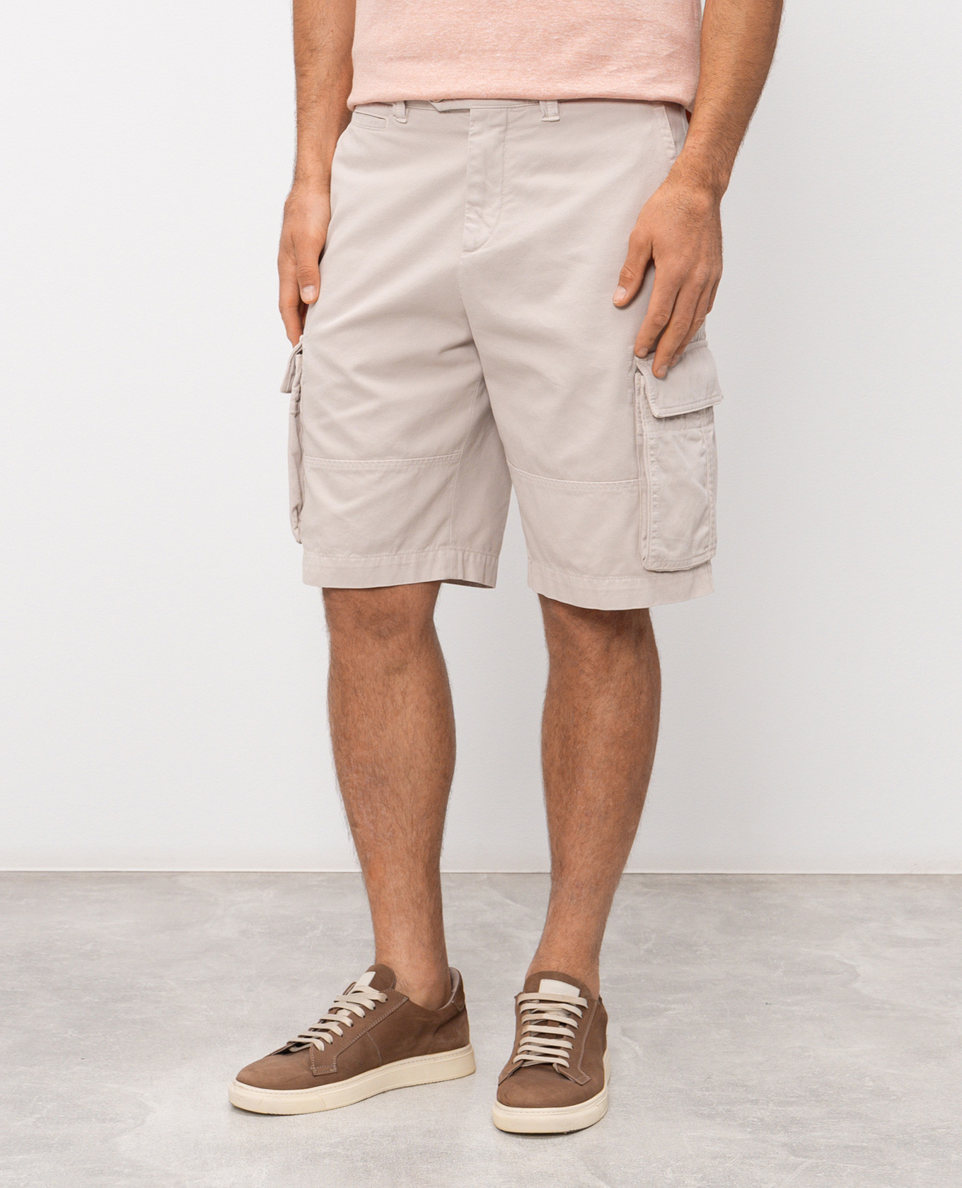 

Beige cargo shorts Brunello Cucinelli
