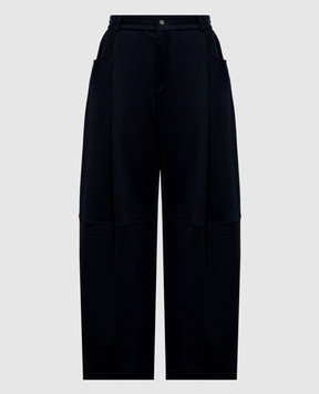 Brunello Cucinelli Blue silk pants MP828B2B99