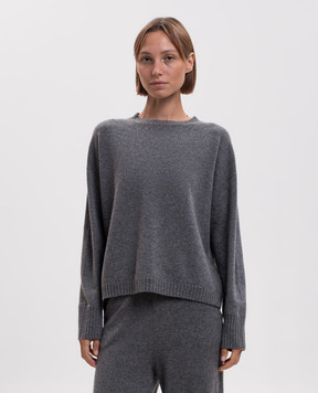 Simonetta Ravizza Denise grey cashmere jumper F06KN117T10