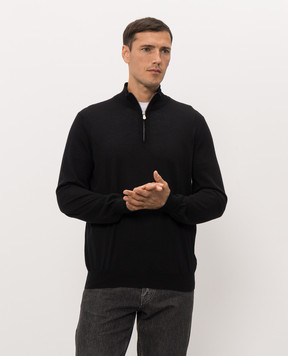 Brunello Cucinelli Black wool and cashmere sweater M2400124