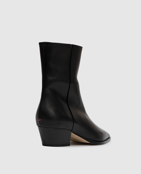 Aeyde Baba black leather ankle boots AB0605002001225