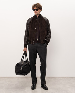 Tom Ford Brown wool cardigan KZL027YMW152