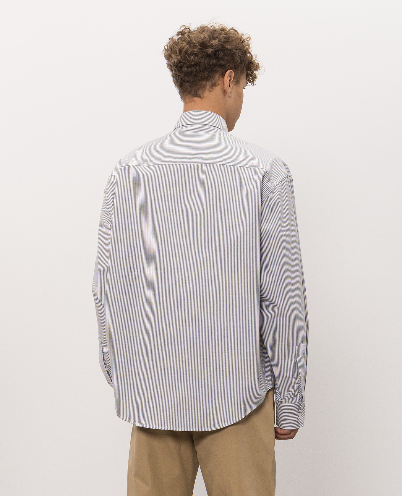 Gray striped shirt Ami Paris 4