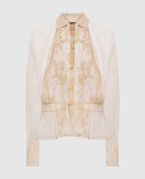 Ermanno Scervino Beige silk blouse D492K700APORG