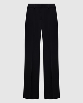 Balmain Black wool flared pants PA0000000052