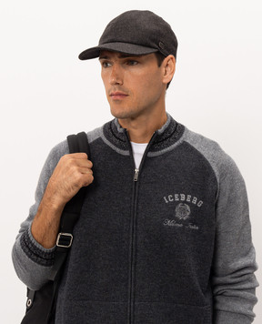 Agnona Blue cashmere cap AK12U1XU7066