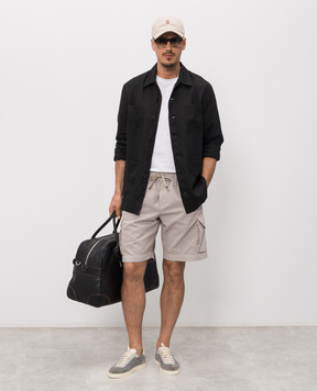 Brunello Cucinelli Gray cargo shorts M252DU0025