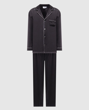 Zimmerli Black silk pajamas 600075130067