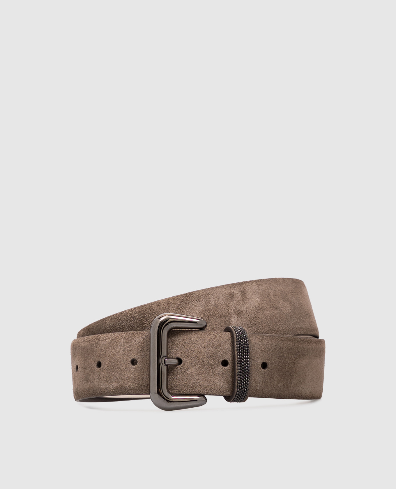 Brown suede belt